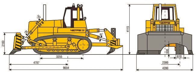 Бульдозер ЧЕТРА Т - описание, стоимость, характеристики, фото и видео трактора Т